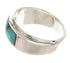 Turquoise Opal Southwestern Silver Ring Size 6-3/4 PS58357